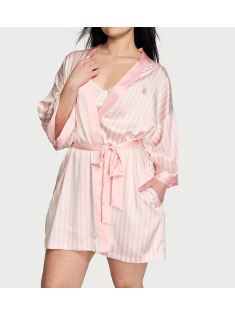 Сатиновий халат The Tour '23 Iconic Pink Stripe Robe Iconic Stripe