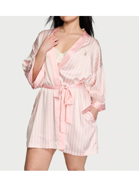 Сатиновый халат The Tour '23 Iconic Pink Stripe Robe Iconic Stripe
