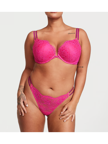 Комплект білизни Bombshell Add-2-Cups Shine Strap Lace Push-Up Bra Set
