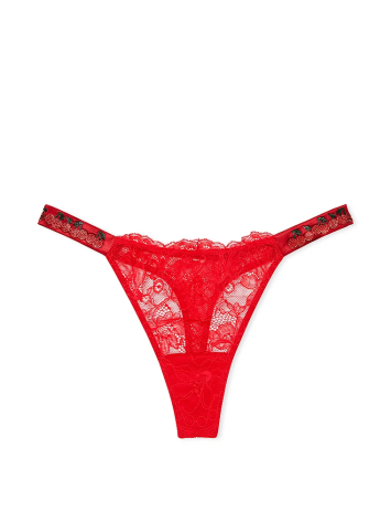 Трусики Shine Strap Thong Panty Cherry Red