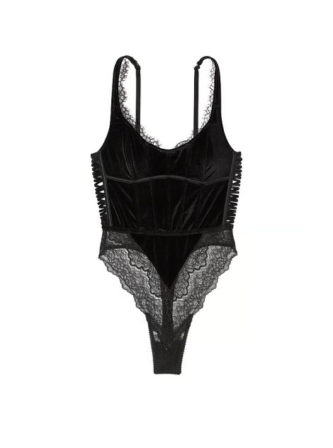 Боді Wicked Velvet Unlined Vintage Lace Corset Teddy