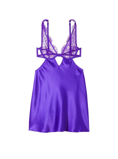 Пеньюар Victoria’s Secret Lace Satin Cutout Slip Purple