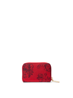 Кошелек Small Wallet with Zip Red Floral 