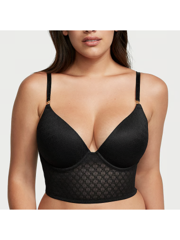 Бюстье Icon by Victoria's Secret Push-Up Corset Top Black