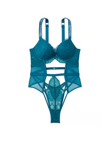 Боді Push-Up Shine Strap Teddy Evening Tide