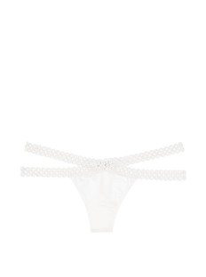 Трусики стрінги Victoria Secret Viry Sexy White Lace Thong panty