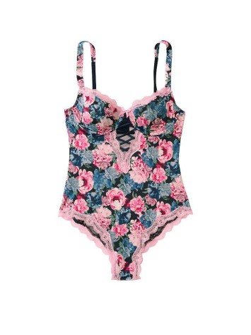 Боді body by VICTORIA Lace trim modal bodysuit