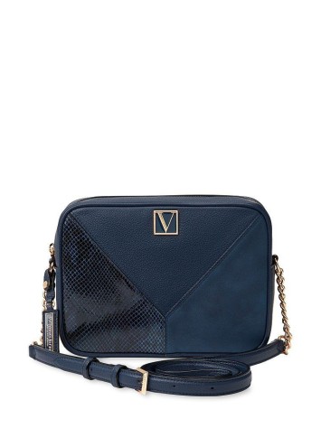 Сумка The Victoria Top Zip crossbody Black & Blue