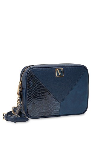 Сумка The Victoria Top Zip crossbody Black & Blue