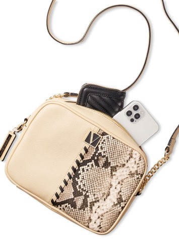 Сумка Вікторія Сікрет The Victoria Top Zip crossbody Python