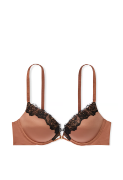 Бюстгальтер Bombshell Add-2-Cups Lace-Trim Push-Up Bra Caramel