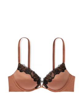 Бюстгальтер Bombshell Add-2-Cups Lace-Trim Push-Up Bra Caramel