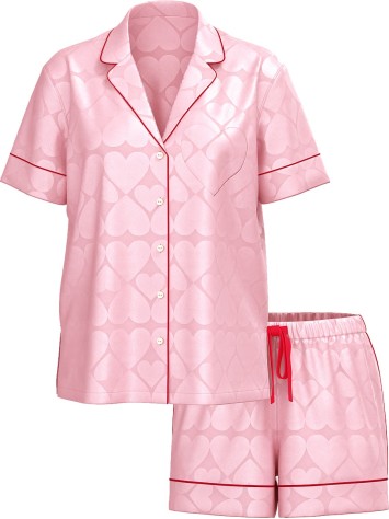 Піжама Glazed Satin Short Pajama Set Pretty Blossom