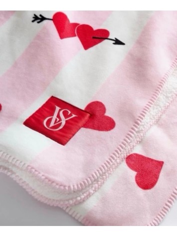 Плед Cozy plush Fleece Hearts blanket Victoria's Secret