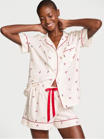Піжама Flannel Short Pajama Set Skiers