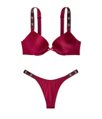 Комплект білизни Bombshell Shine Strap Add-2-Cups Push-Up Bra Set Campari Red