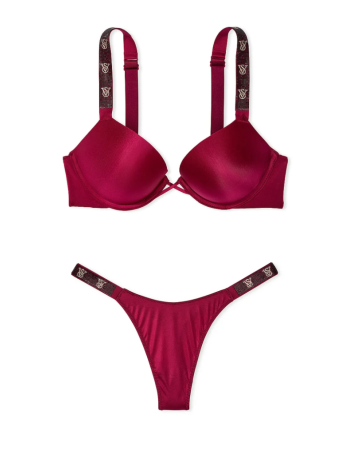 Комплект білизни Bombshell Shine Strap Add-2-Cups Push-Up Bra Set Campari Red