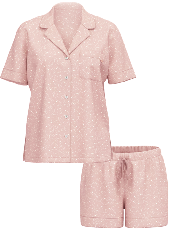 Пижама Modal Soft Short Pajama Set Pink Shimmer