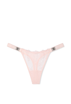 Трусики Scattered Shine Strap Lace Thong Panty Angel Pink