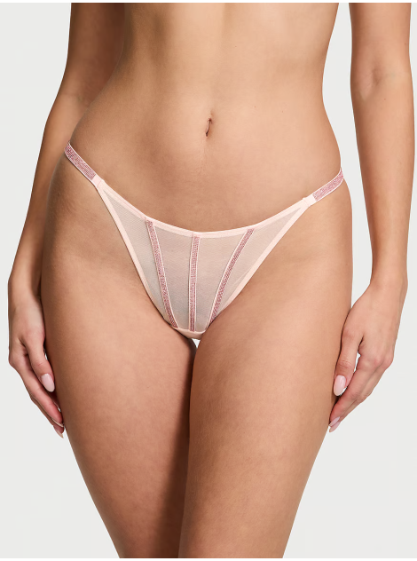 Трусики Sheer Shine Thong Panty Angel Pink