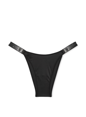 Трусики Scattered Shine Strap Brazilian Panty Black