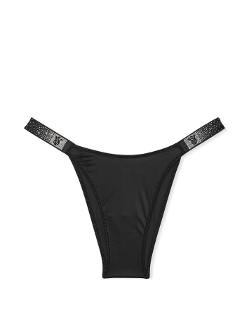 Трусики Scattered Shine Strap Brazilian Panty Black