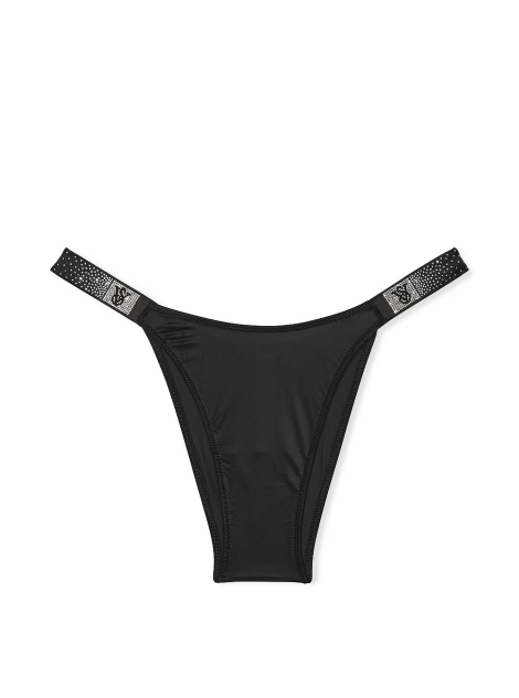 Трусики Scattered Shine Strap Brazilian Panty Black