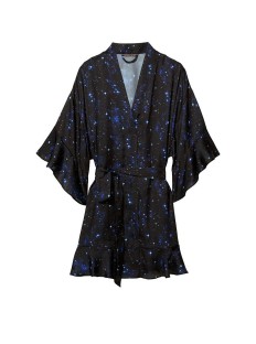 Сатиновий халат Flounce Satin Robe Stars
