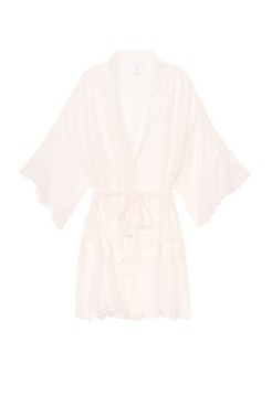Сатиновый халат White Lace Robe купить 
