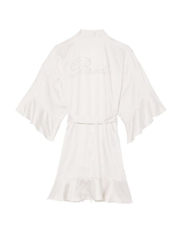 Халат Victoria Secret satin kimono logo Bride