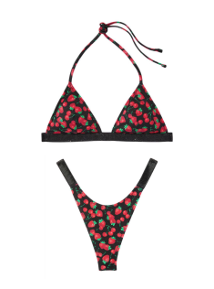 Купальник Shine Strap Triangle Bikini Mixed Berry