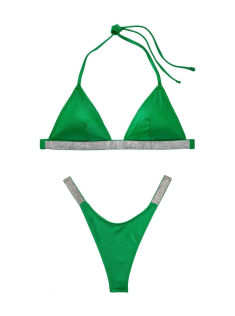 Купальник Shine Strap Triangle Bikini Verdant Green