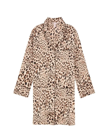 Нічна сорочка Satin Dress Leopard