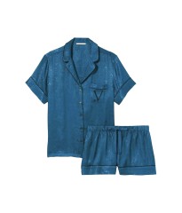 Сатинова піжама The Satin Short Logo Pj Set logo VS