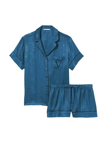 Сатинова піжама The Satin Short Logo Pj Set logo VS