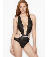 Боди VERY SEXY Black Lace Unlined Strappy Teddy