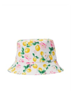 Панама з квітково-лимонним принтом Victoria's Secret Cotton Hat