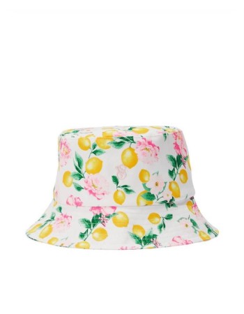Панама с цветочно-лимонным принтом Victoria’s Secret Cotton Hat