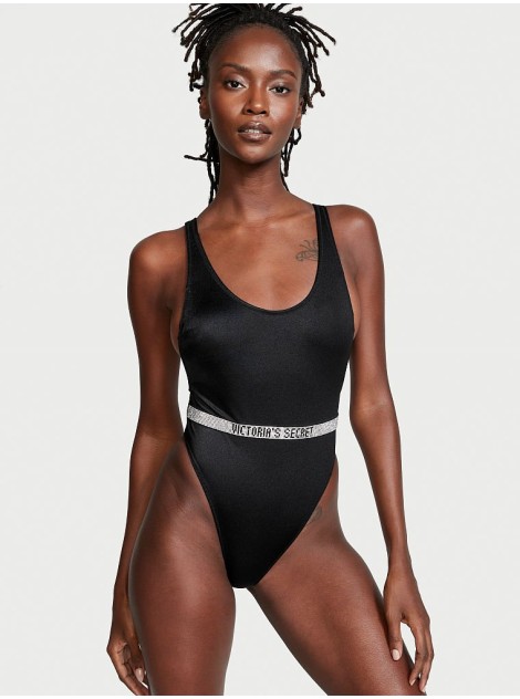 Купальник монокини Виктория Сикрет Shine Strap Plunge One-Piece
