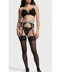 Чулки Victoria’s Secret Lace Top Thigh Highs with Reinforced Heel