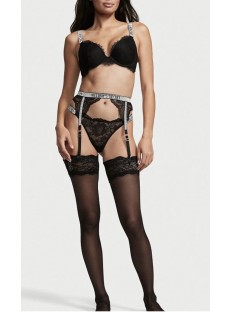 Панчохи Victoria's Secret Lace Top Thigh Highs with Reinforced Heel