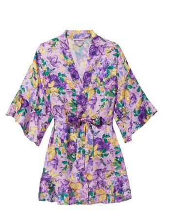 Сатиновый халат Very Sexy Satin Kimono Floral print