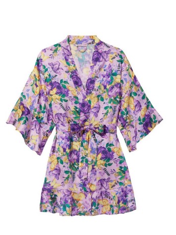Сатиновий халат Very Sexy Satin Kimono Floral print