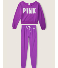 Спортивный костюм PINK Neon Purple Classic Logo