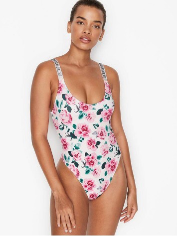 Купальник монокіні Вікторія Сікрет So Rose Shine Strap One-piece