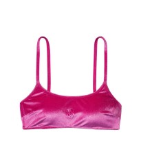 Велюровий купальник Scoop Swim Top Velvet Fuchsia Bikini