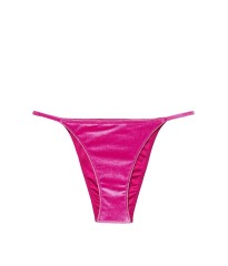 Велюровий купальник Scoop Swim Top Velvet Fuchsia Bikini