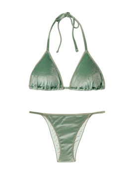 Велюровий купальник Triangle Velvet Cadette Green