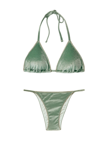 Велюровий купальник Triangle Velvet Cadette Green