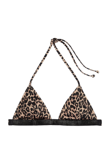 Купальник Leopard Triangle Shine Strap Swim Top & Thong bottom